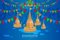 Vector Illustration for Ã¢â¬ÅSongkranÃ¢â¬Â or Ã¢â¬ÅWater FestivalÃ¢â¬Â in Thailand and many other countries in Southeast Asia